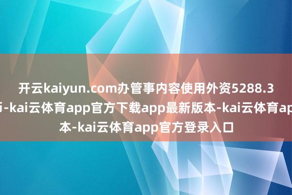 开云kaiyun.com办管事内容使用外资5288.3亿元东谈主民币-kai云体育app官方下载app最新版本-kai云体育app官方登录入口
